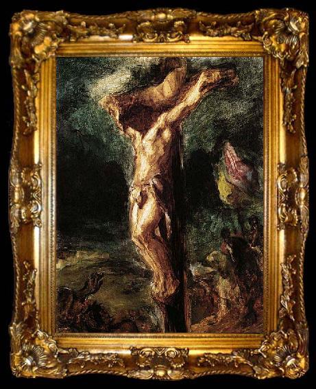 framed  Eugene Delacroix Christ on the Cross, ta009-2